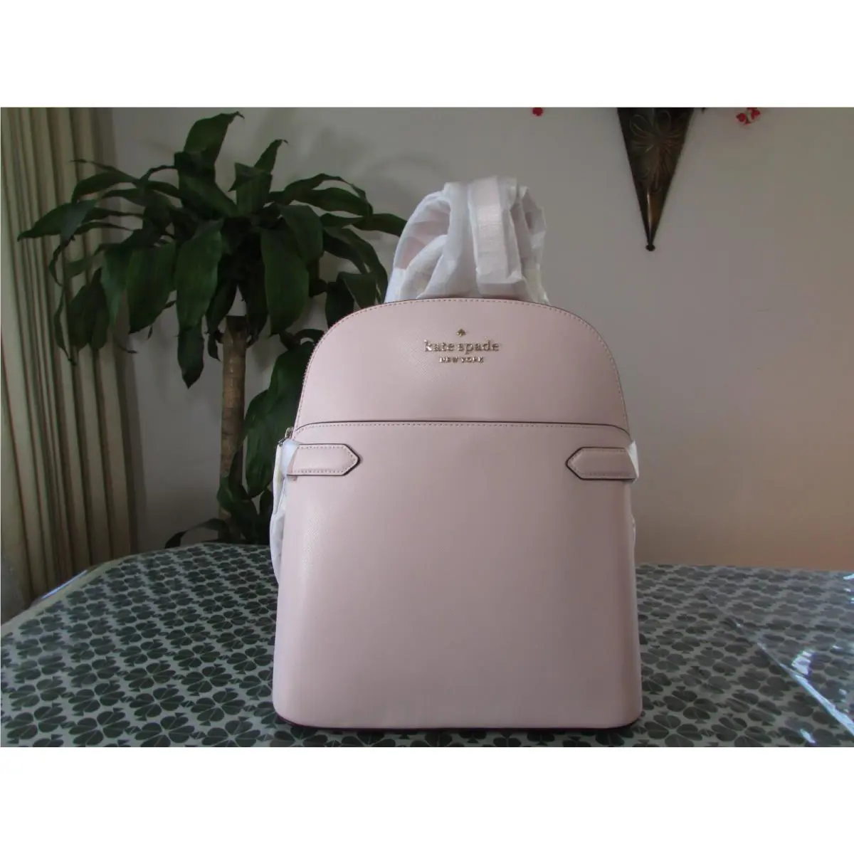 Kate Spade Saffiano Leather Dome Backpack K7340 Light Rose