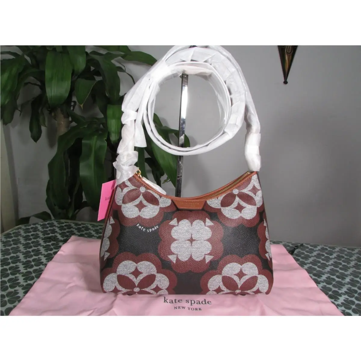 Kate Spade Oversize Spade Monogram Shoulder Crossbody K9773 Black Multi