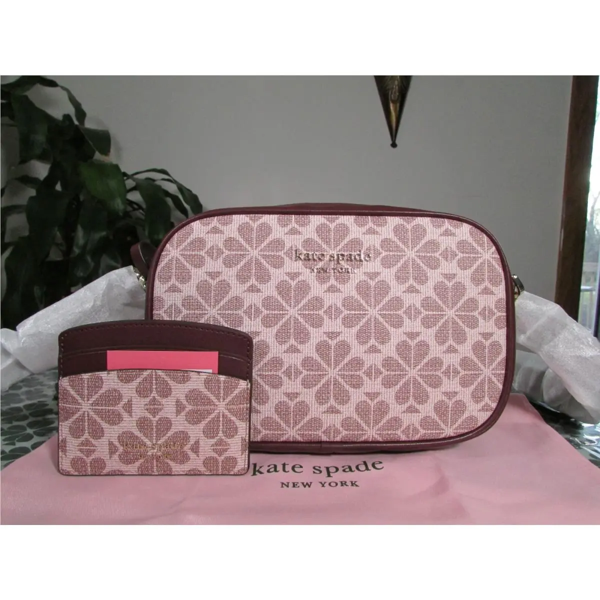 Medium Spade Flower Camera Bag PXR00075 Card Case Pink Multi by Kate Spade