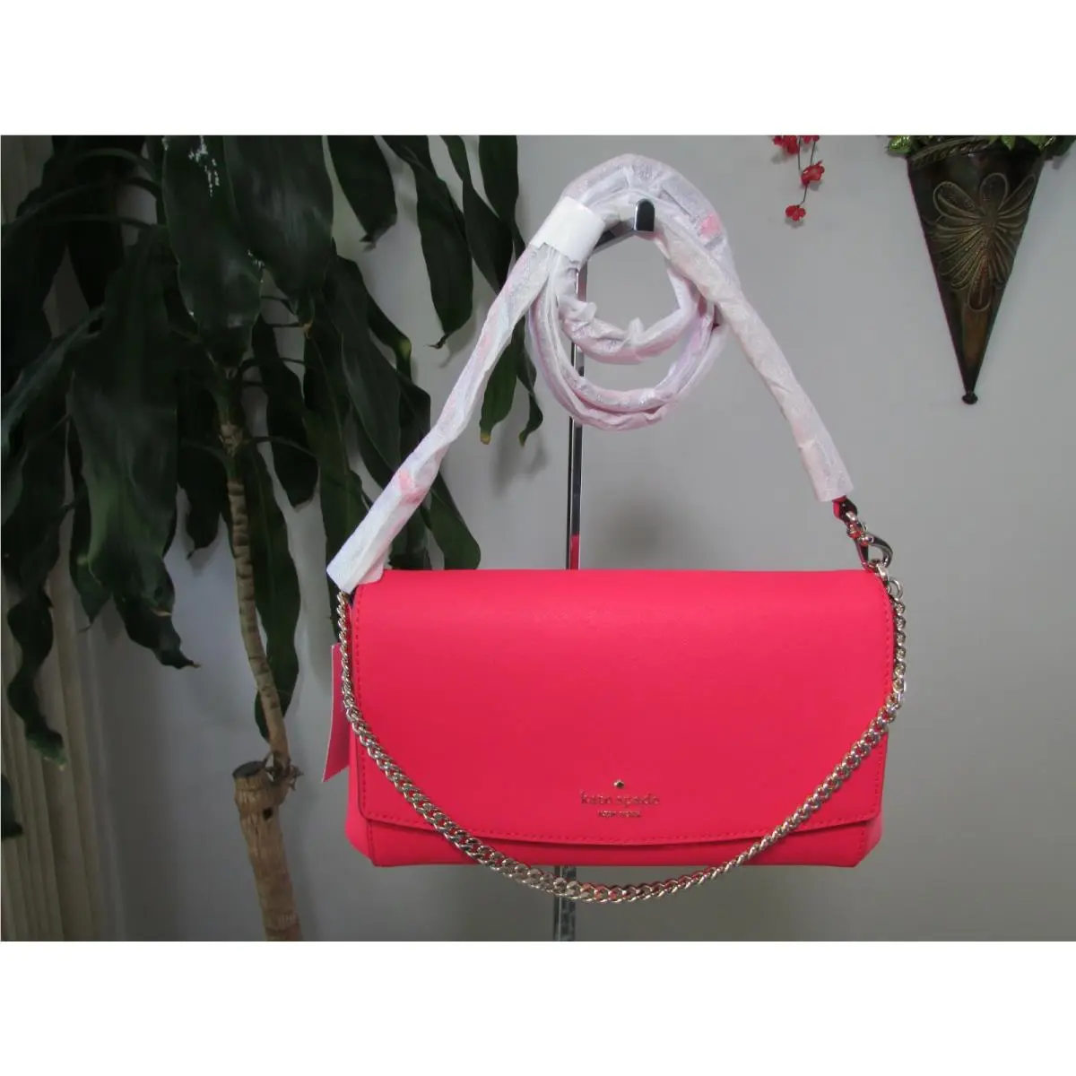 Kate Spade Saffiano Laurel Way Greer Crossbody Bag Geranium