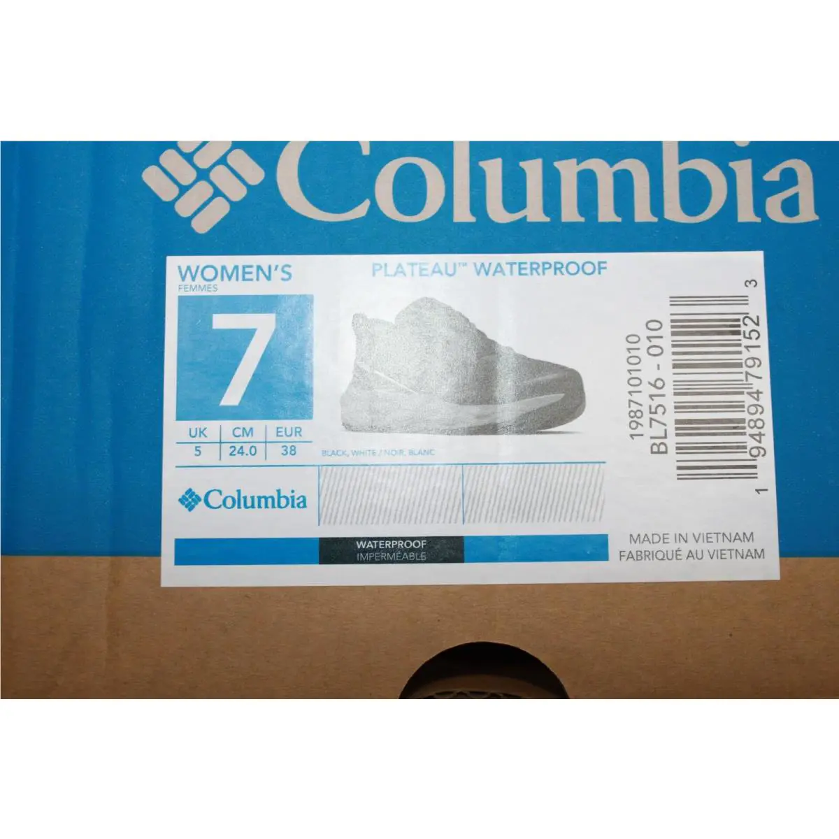 Columbia shoes - Columbia Plateau Waterproof - Plateau Waterproof - BL7516-010 - Black (UPC: 194894791523) 2