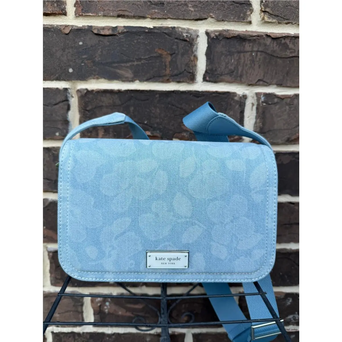 Kate Spade Liv Crossbody Bag Denim Blue Multi