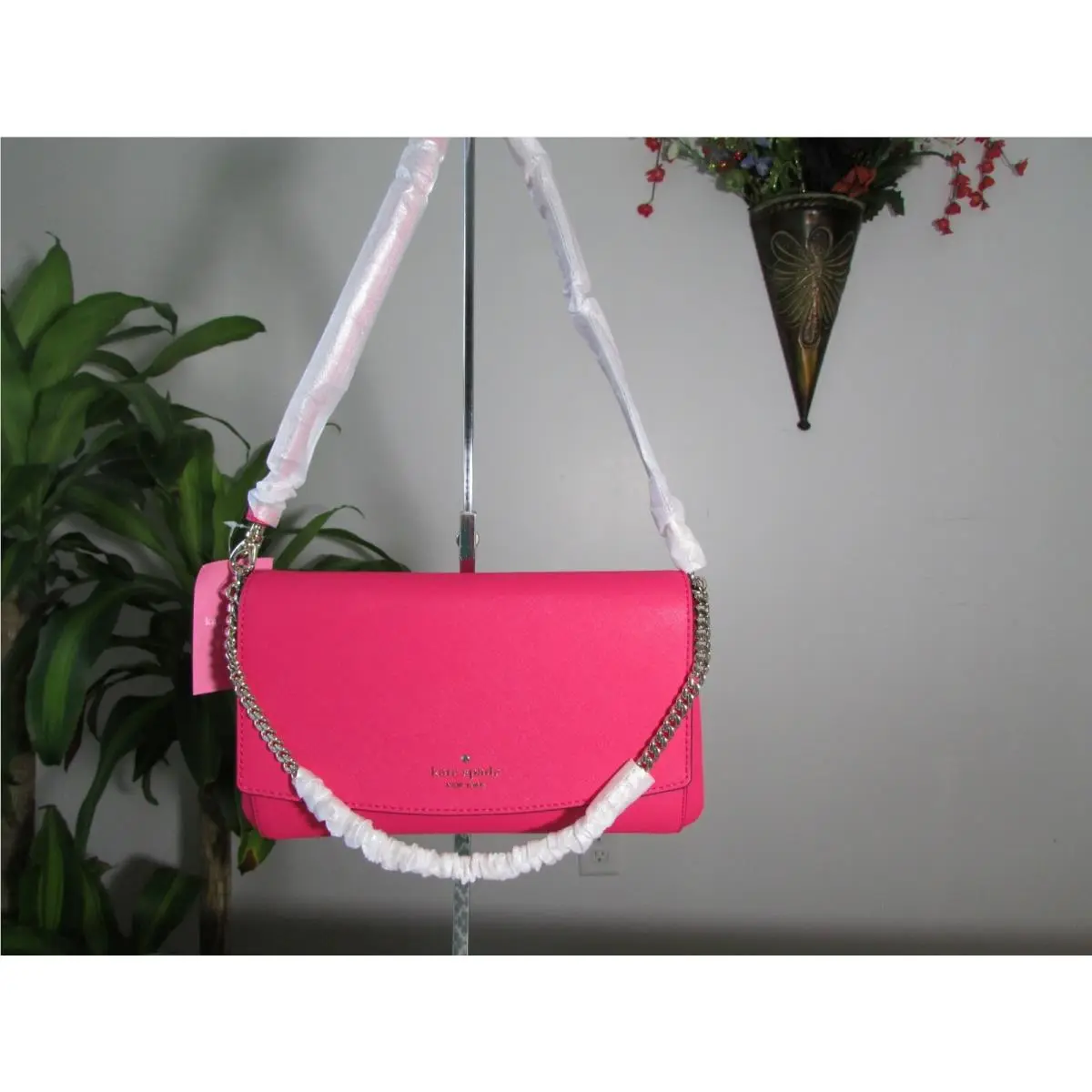 Kate Spade Saffiano Leather Laurel Way Greer Crossbody Bag Bikinipink