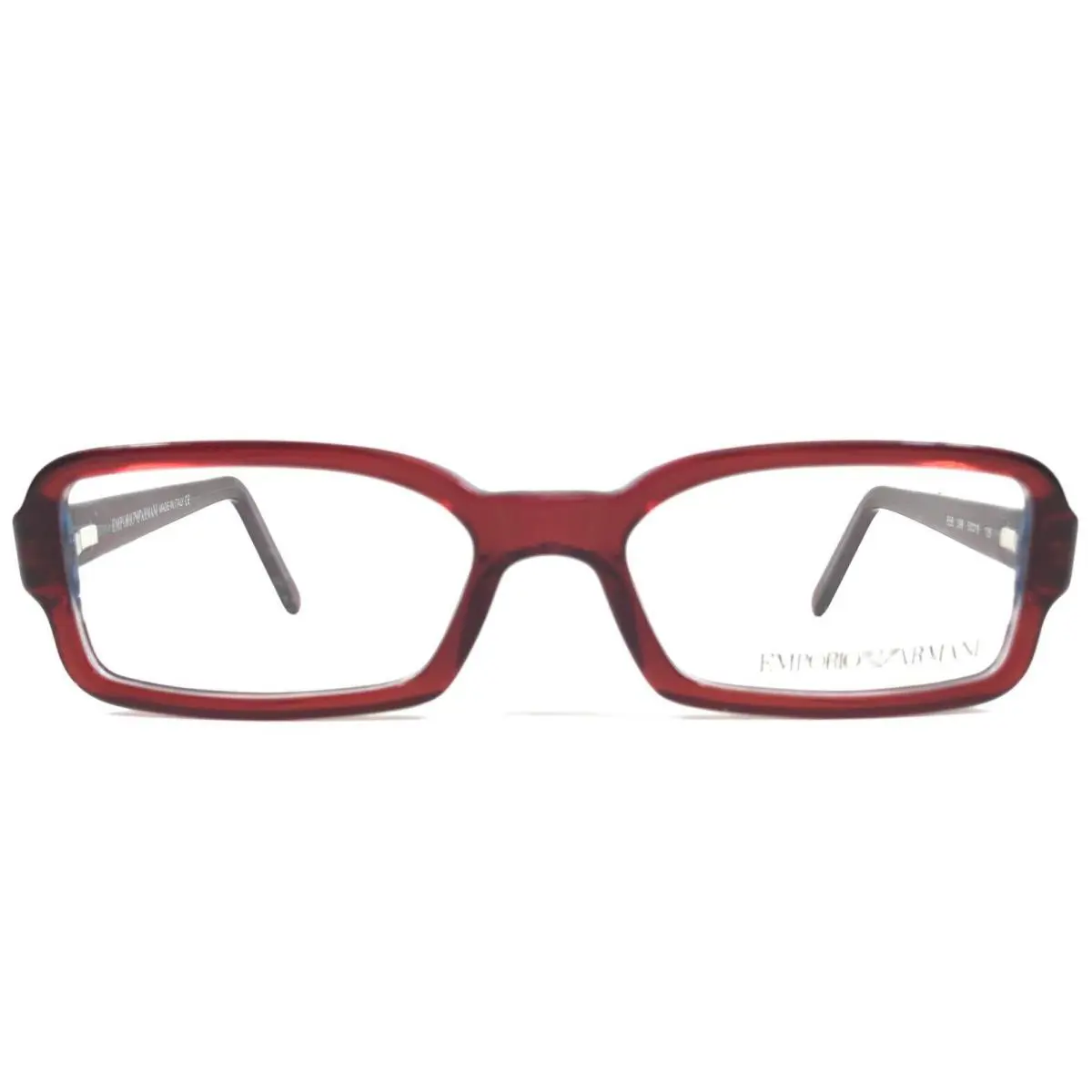 Emporio Armani Eyeglasses Frames 656 599 Crystal Red Blue Rectangle 50-16-135