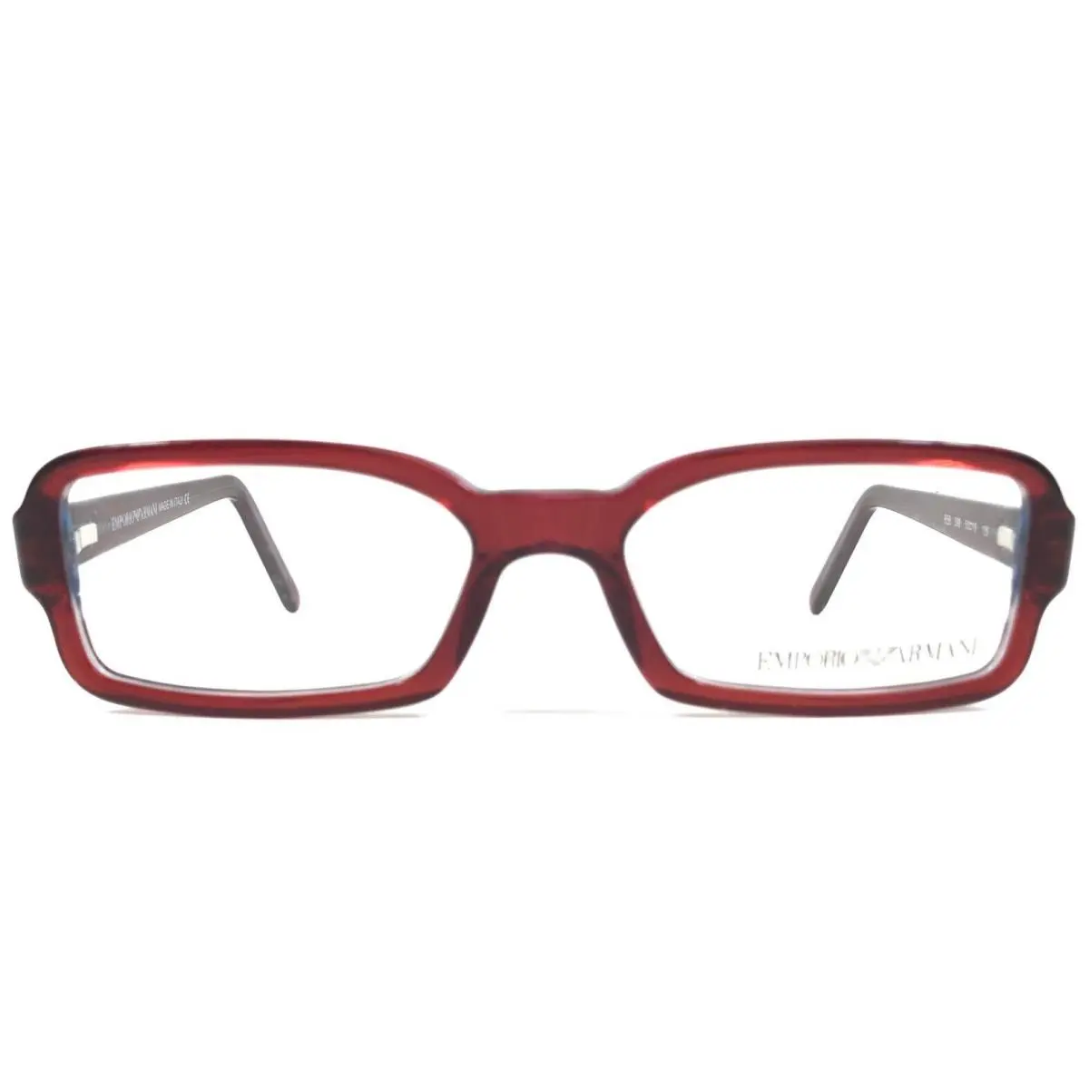 Emporio Armani Eyeglasses Frames 656 599 Crystal Red Blue Rectangle 50-16-135