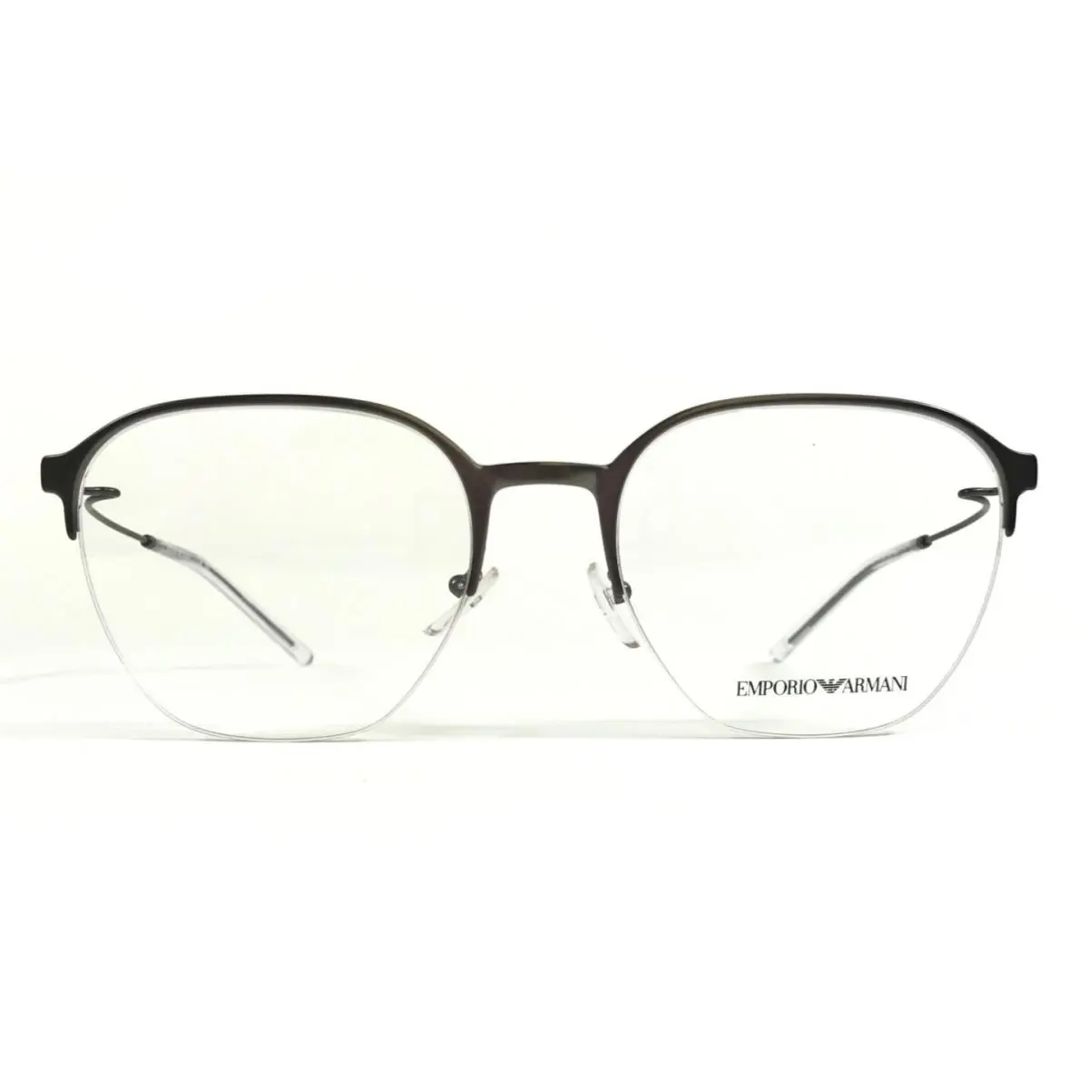 Emporio Armani Eyeglasses Frames EA1160 3003 Gunmetal Square Half Rim 56-20-145