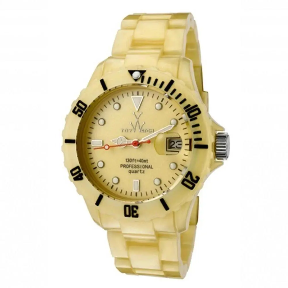 Toywatch Flu Pearlized Gold Plasteramic Womens Fashion Quartz Watch FLP02GD by ToyWatch