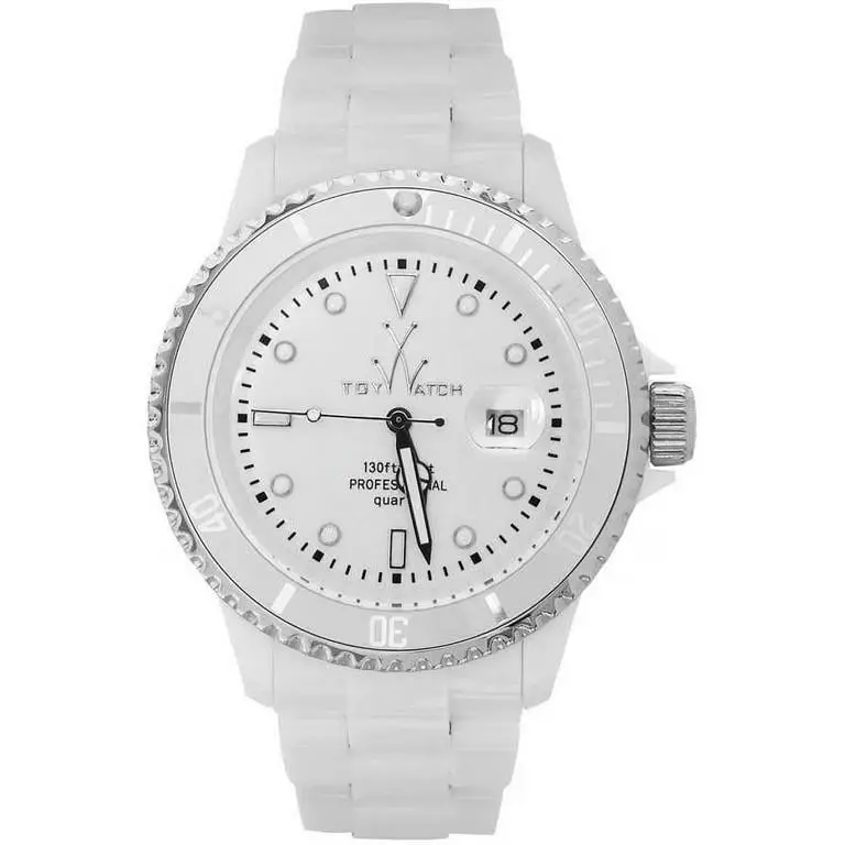 Toywatch Fluo XL White FL24WH Plasteramic Italian Unisex Fashion Quartz Watch by ToyWatch