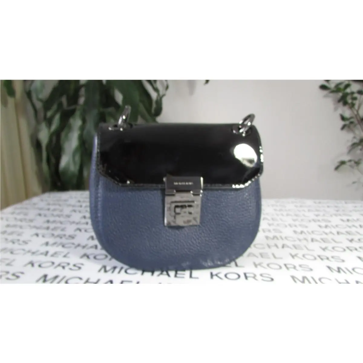 Michael Kors Leather Cecelia Mini Saddle Crossbody Bag
