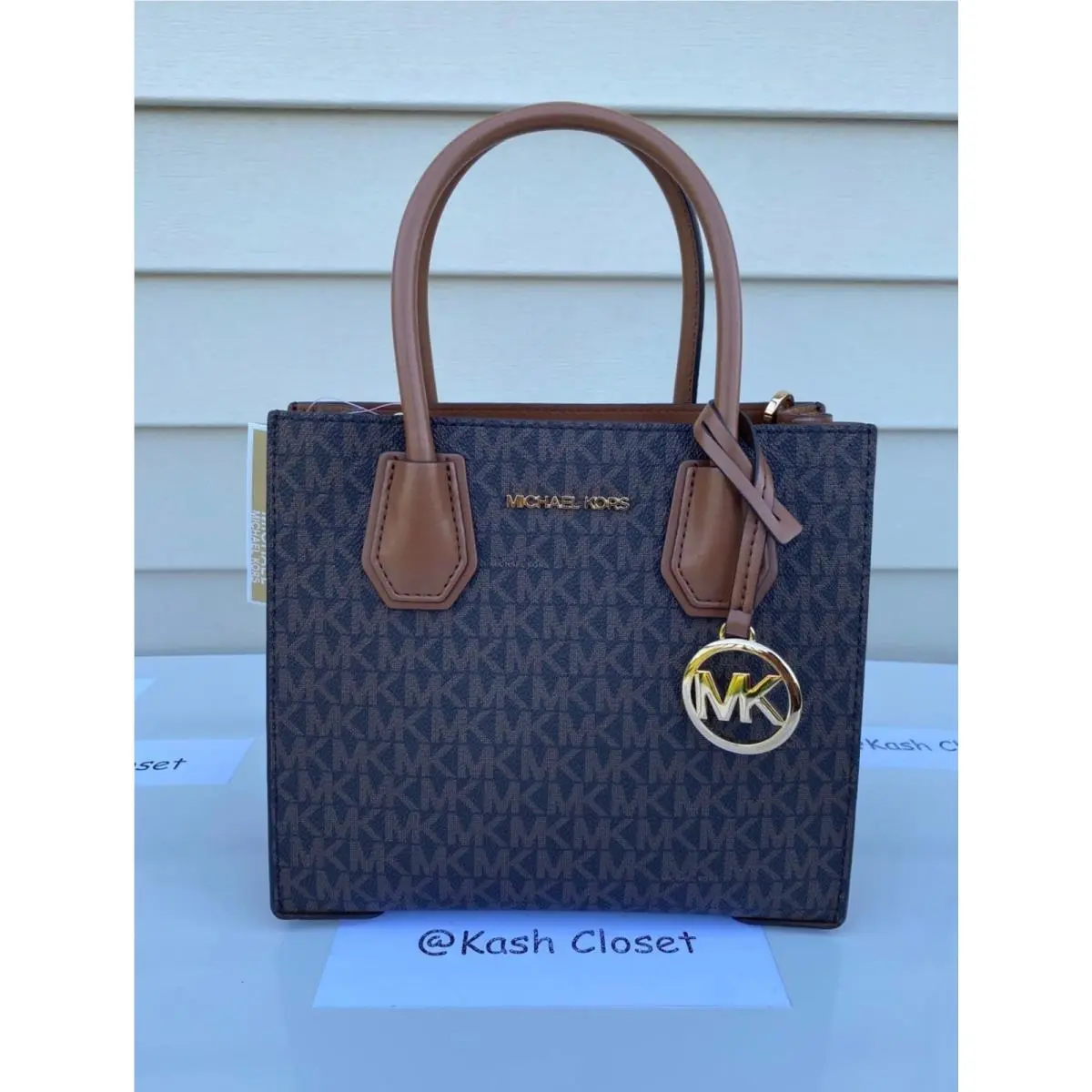 Mercer Messenger Bag Medium Crossbody Purse Brown by Michael Kors