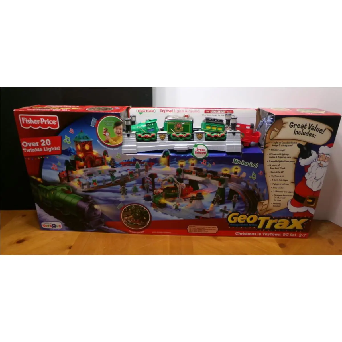 Geotrax Christmas IN Toytown Very Rare Hard TO Find Toys R US Exclusive