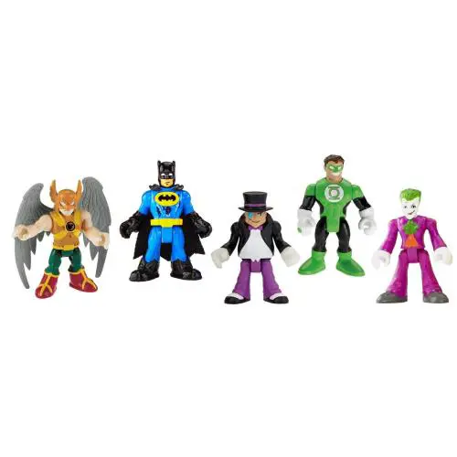 Imaginext DC Super Friends 5 Piece Action Figure Set Batman Joker Pengu