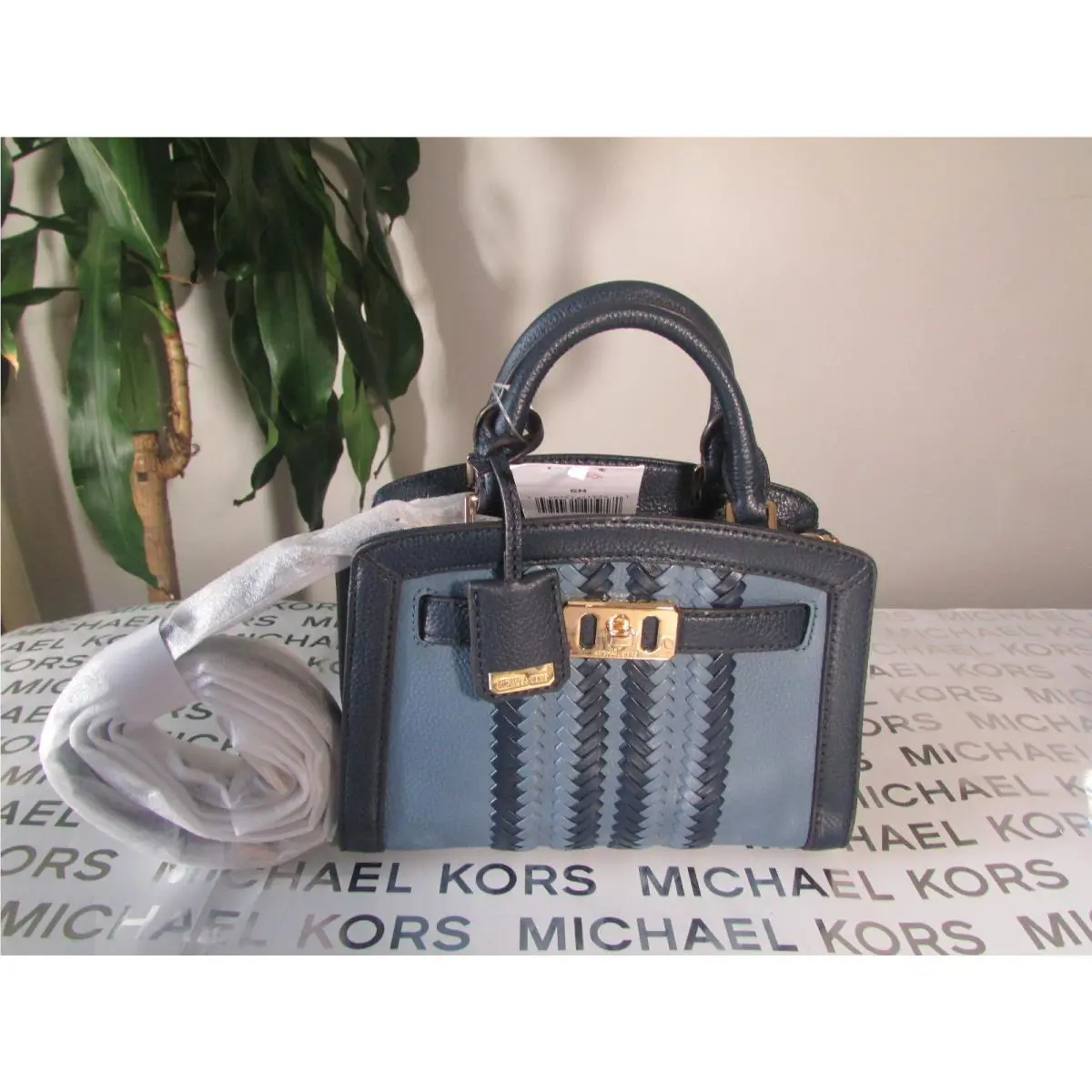 Michael Kors Leather Karson XS Satchel Handbag Crossbody