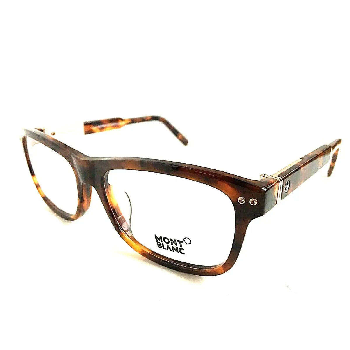 Montblanc MB 618-F 055 Tortoise 56mm Asian Fitting Men`s Eyeglasses Frame