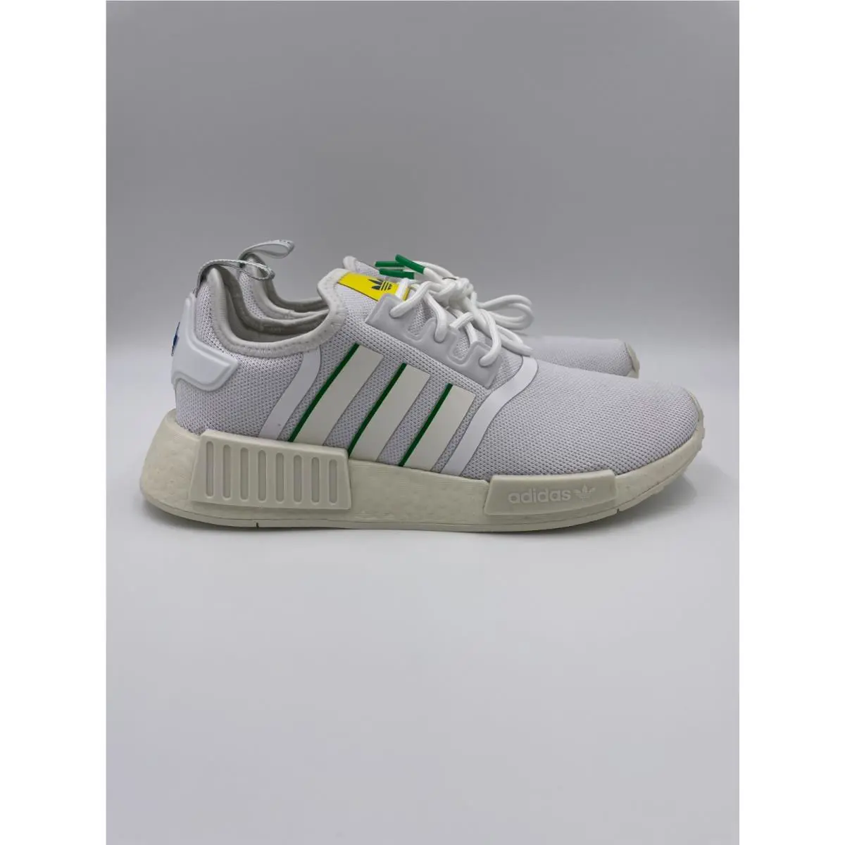 Adidas Nmd R1 Brazil White Green Yellow Boost Sneakers Mens GX9885