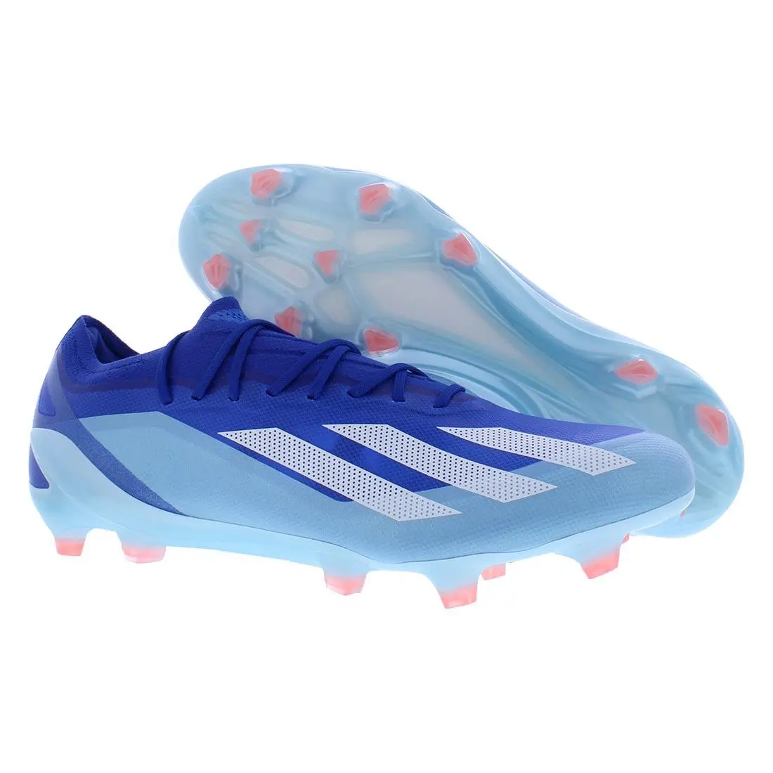 Adidas X Crazyfast.1 Firm Ground Unisex Shoes - Bright Royal/Footwear White/Solar Red, Main: Blue