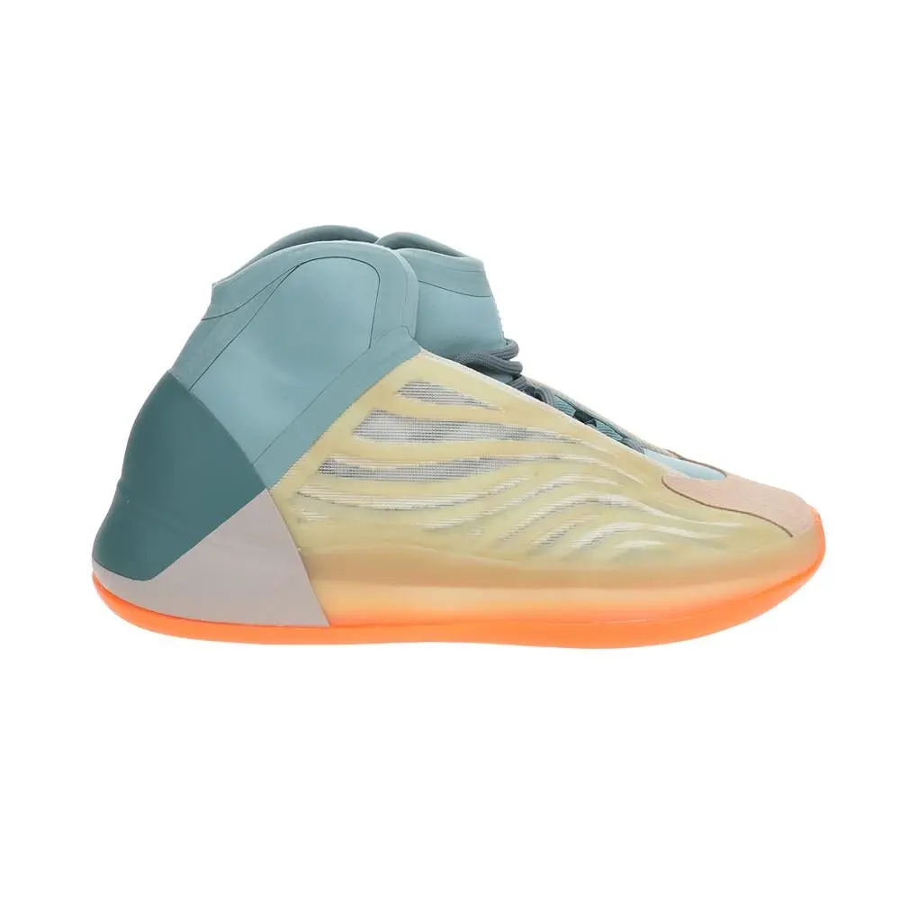 Adidas Yeezy Quantum Lace Up Mens Beige Blue Orange Sneakers Casual Shoes HP