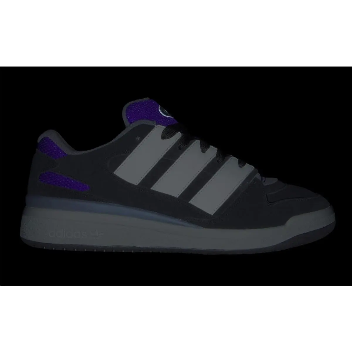 Adidas shoes - Cblack/Owhite/Cpurpl 10
