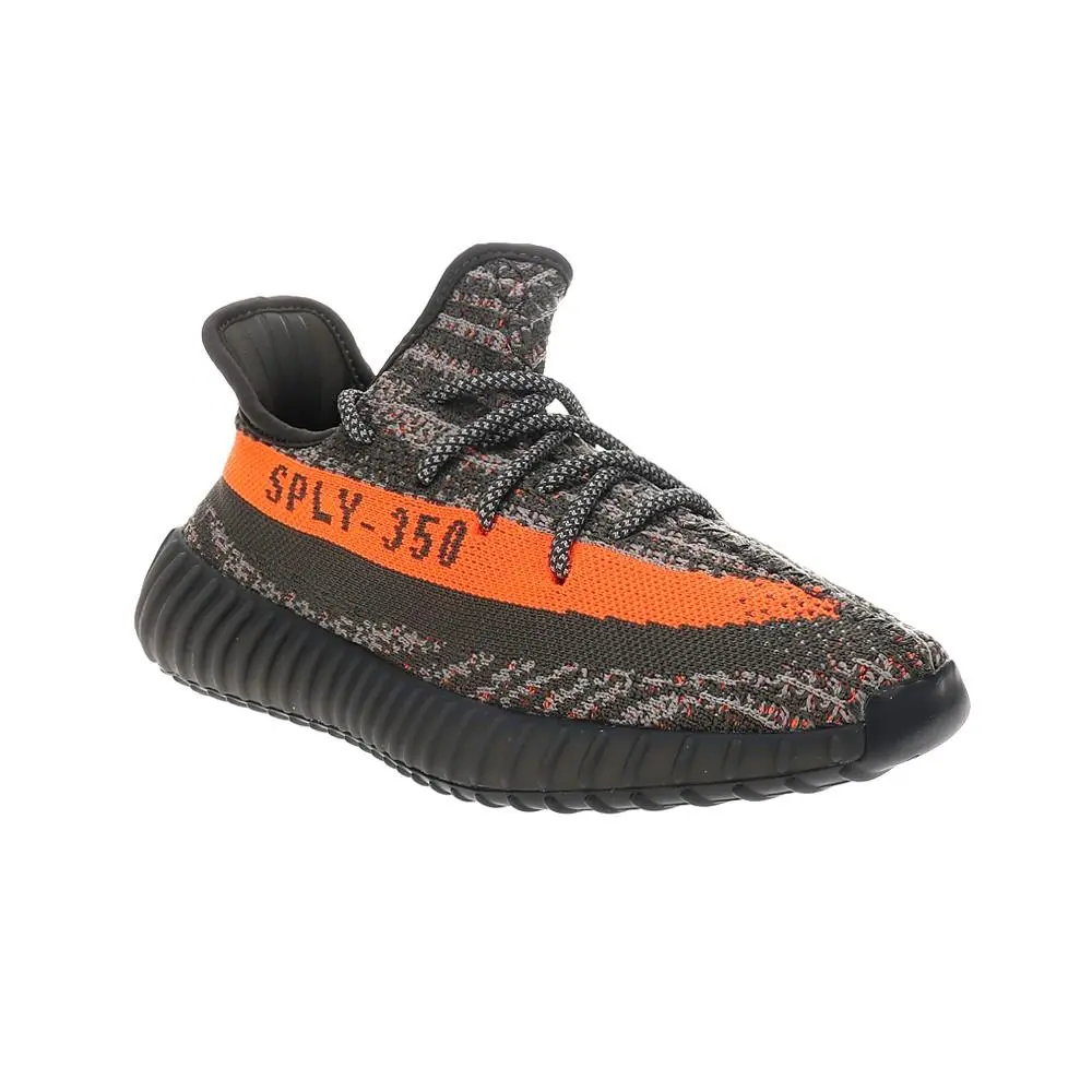 Adidas shoes - adidas  Yeezy Boost 350 V2 Lace Up - HQ7045 - Black, Grey, Orange 9