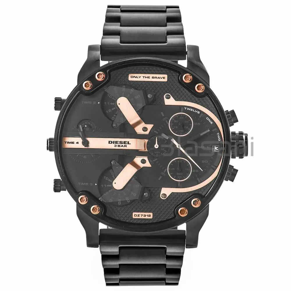 Diesel DZ7312 Mr Daddy 2.0 Chronograph Black Stainless Steel Watch 57mm