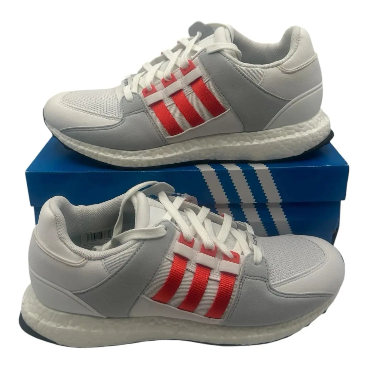 Adidas Eqt Support Running Shoes Mens Sz 9 Gray/white/orange Sneakers BY9532
