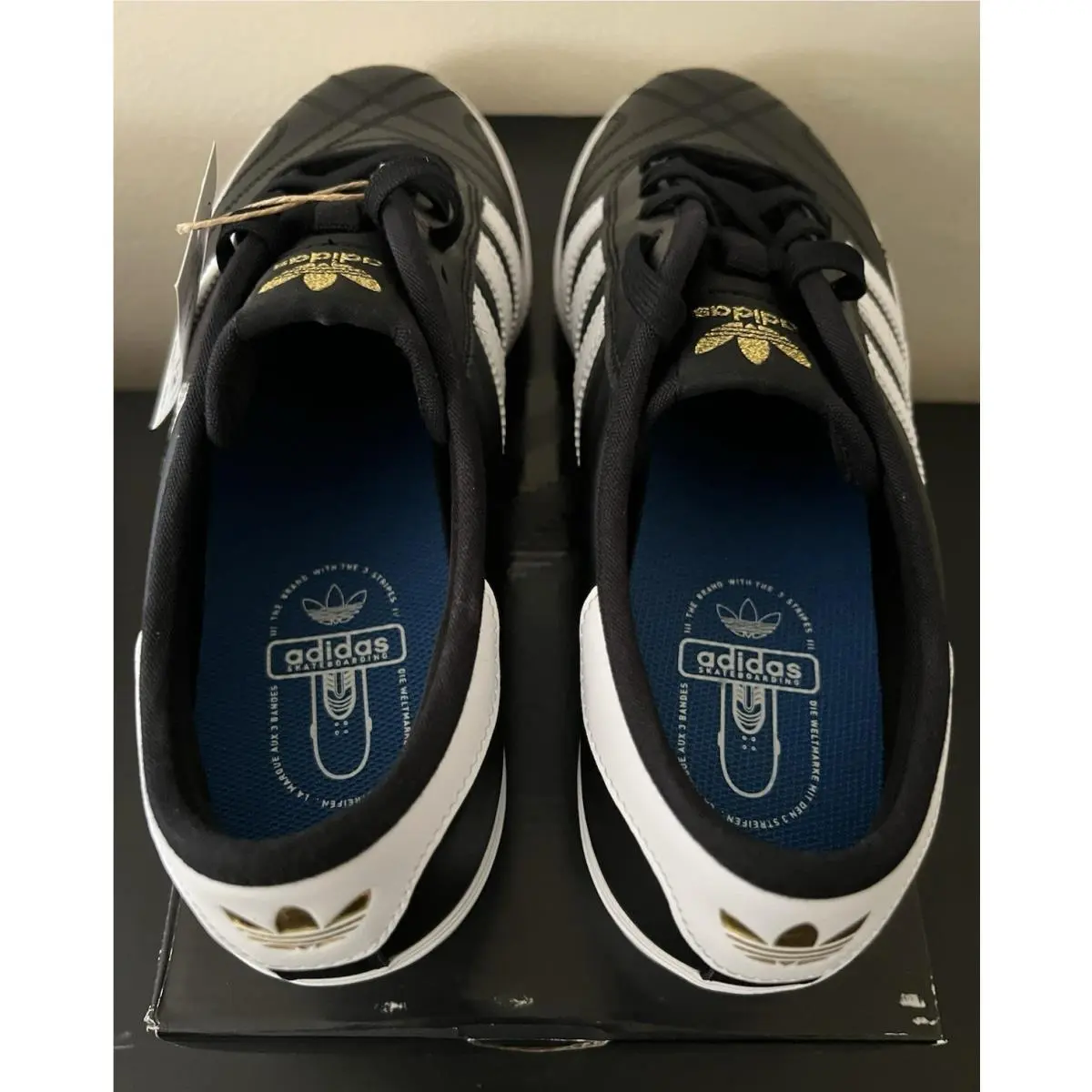 Adidas shoes - adidas adiease - adiease - JH5729 - Core Black/White/Gold Metallic 5