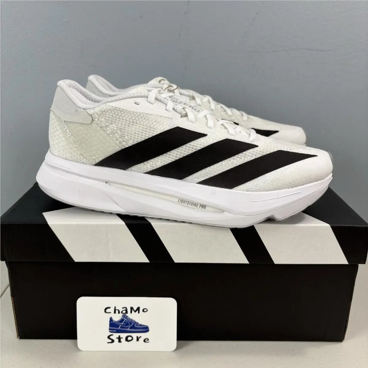 Adidas Adizero SL2 Running Shoe Cloud White/core Black/dash JI2993 Woman Sz 9