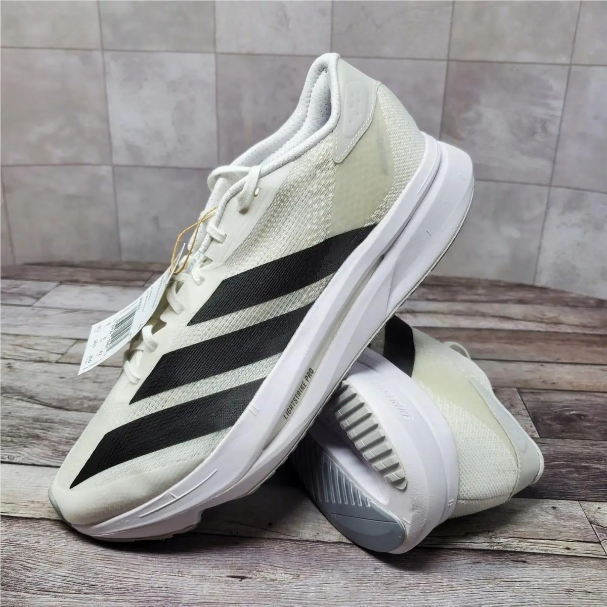 Adidas Women`s Size 7.5 Adizero SL2 Running Cloud White Black Dash Grey JI2993