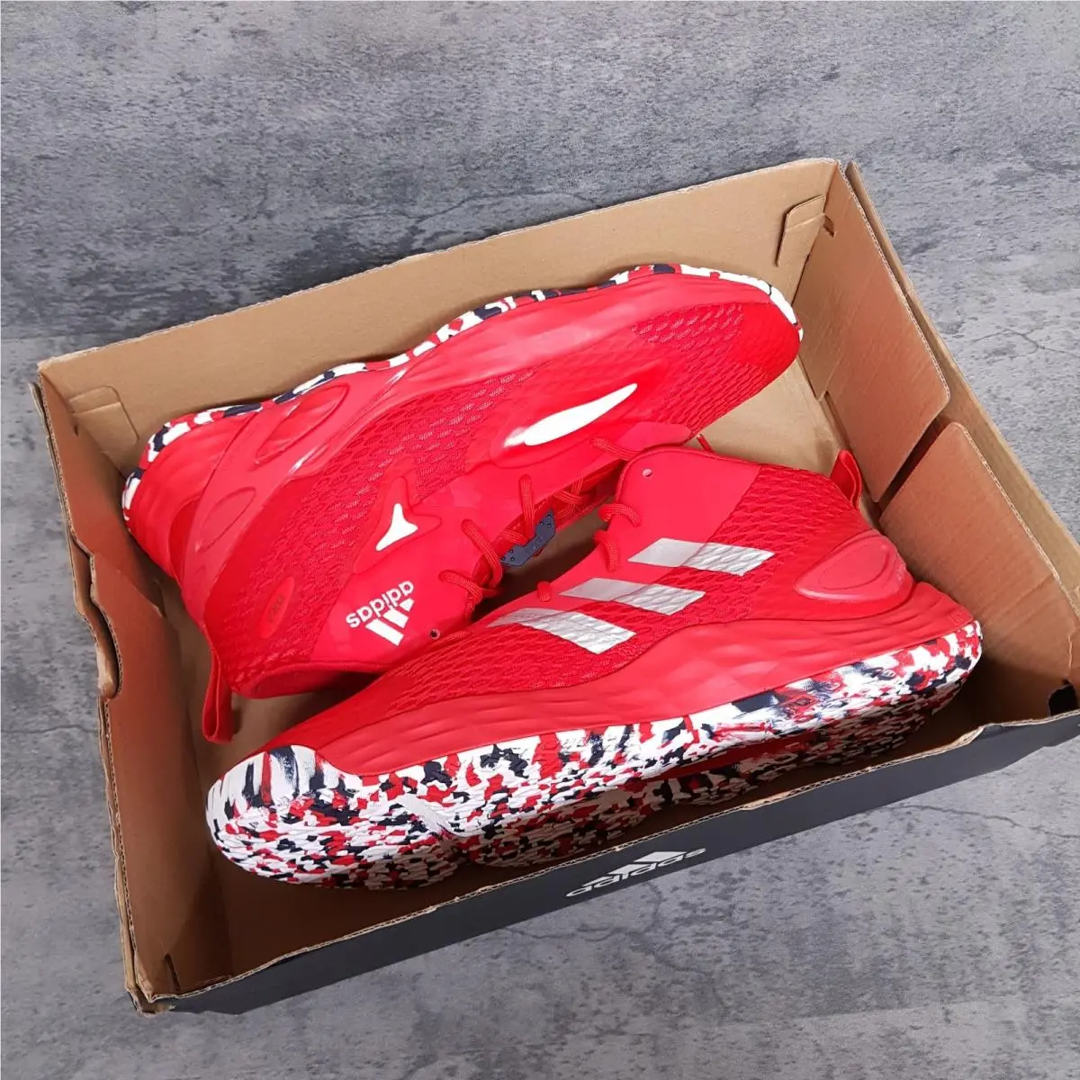 Adidas shoes - Adidas SM Exhibit A Team USA - GW7707 - Red 4