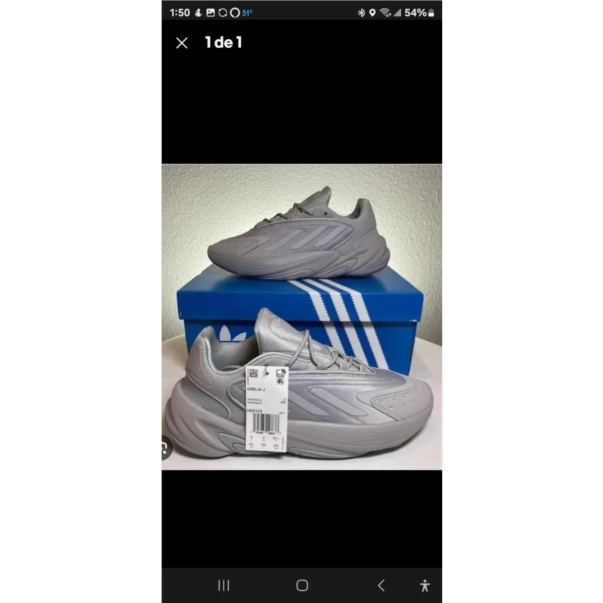 Size 6.5 - Adidas Ozelia Beige