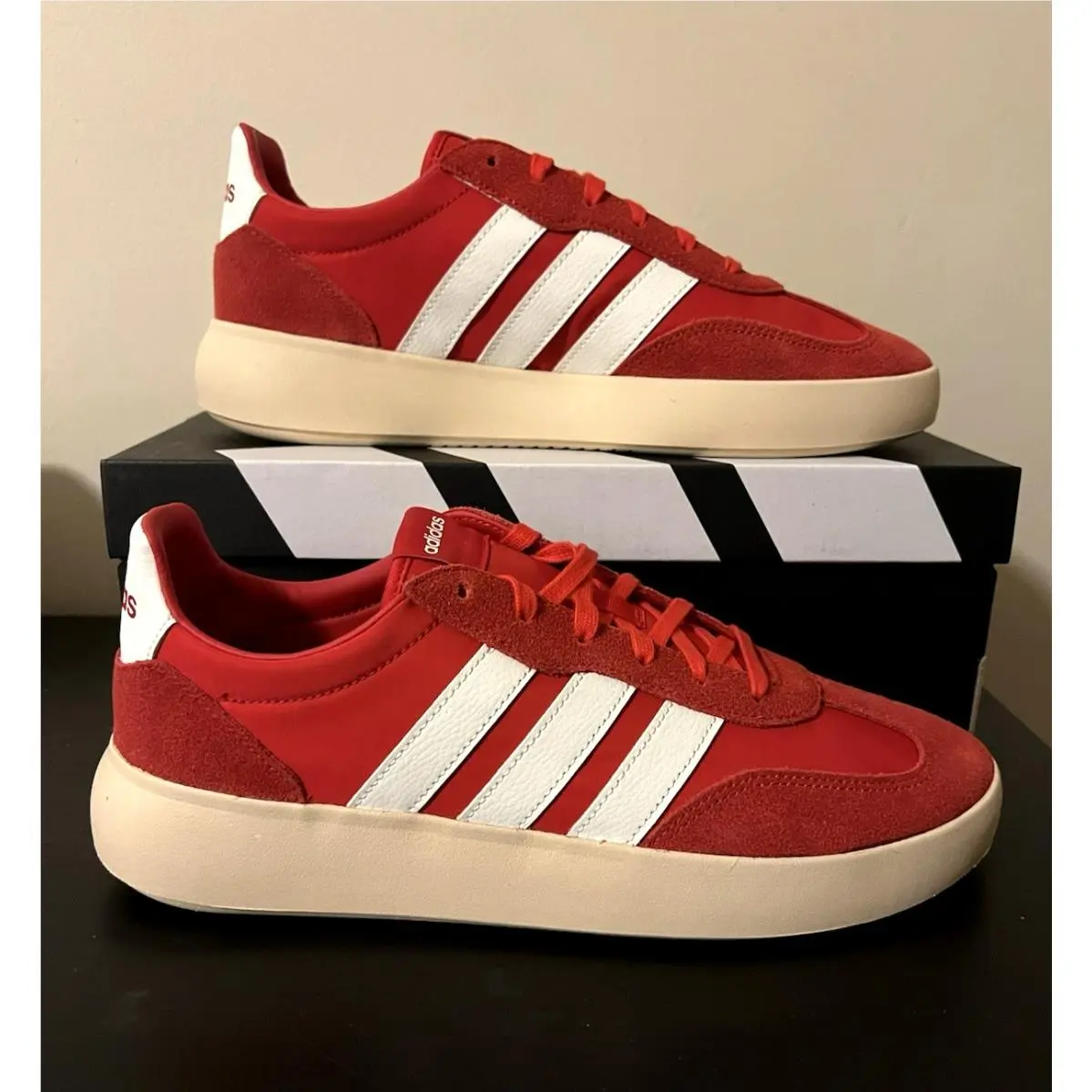 Adidas Barreda Decode Men’s Sneakers Better Scarlet/off White JR3517 Sz 10