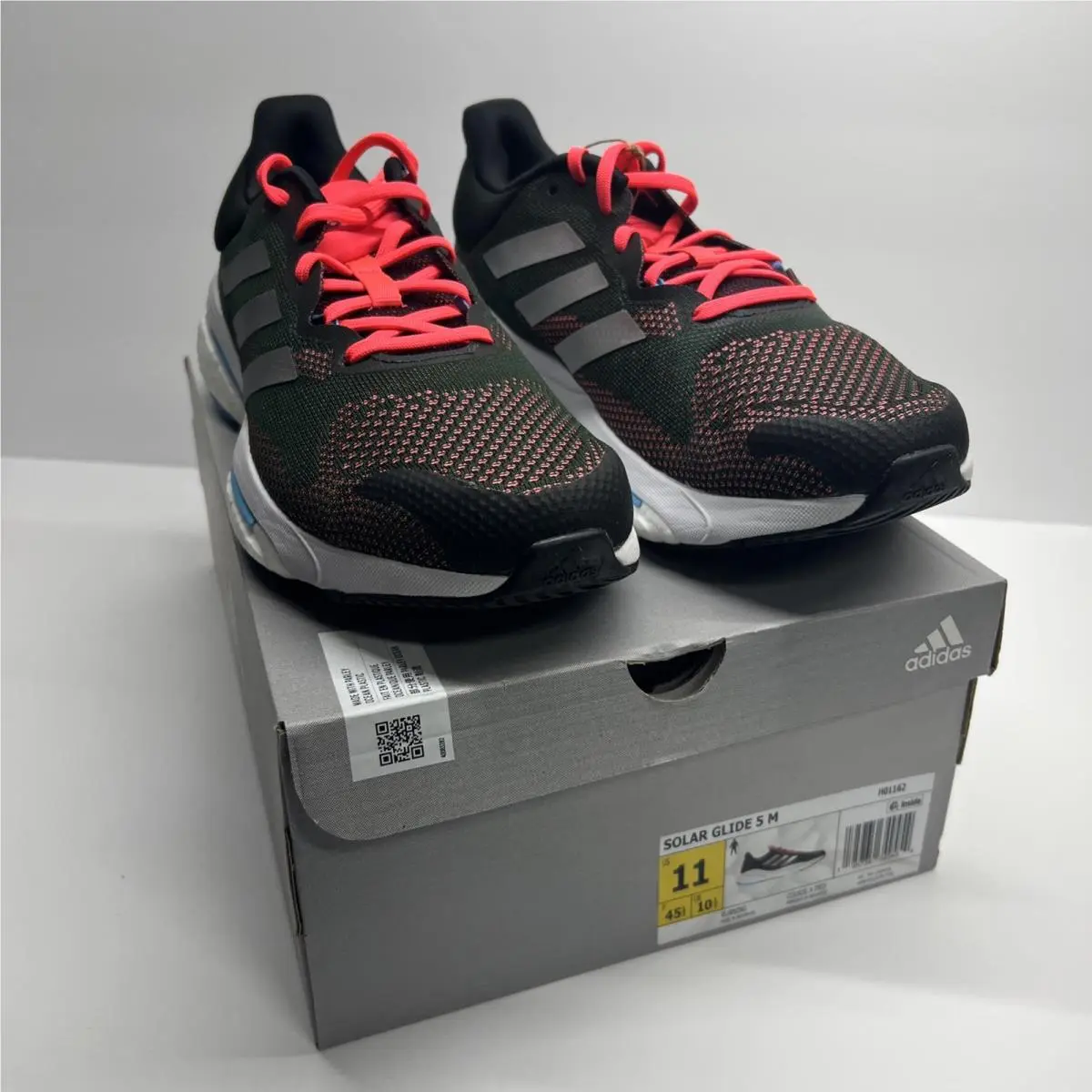 Size 11 - Men’s Adidas Solarglide 5 Black Pink