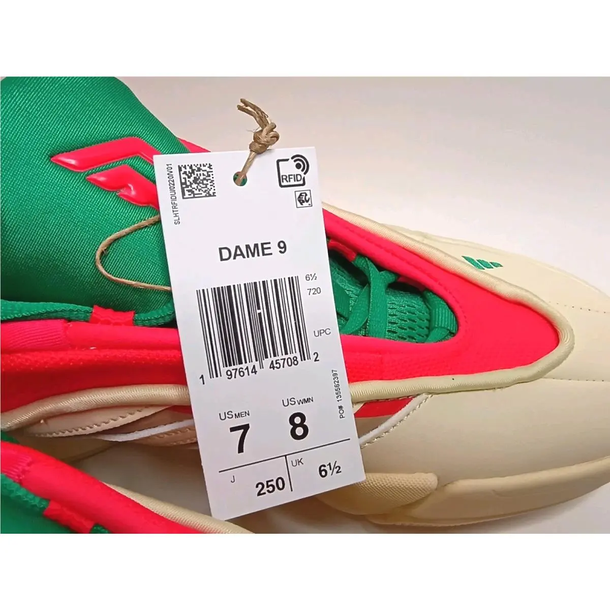 Adidas shoes - adidas Dame 9 - Dame - JH6627 - Ivory (UPC: 197614457082) 7