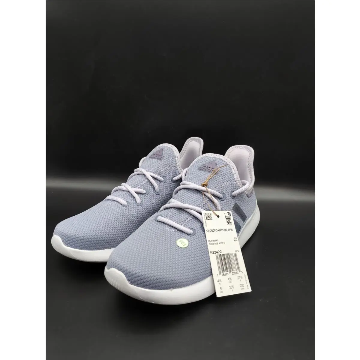 Adidas Kids Cloudfoam Pure Sneakers Little Kid/big Kid Girl`s Shoes Size 5