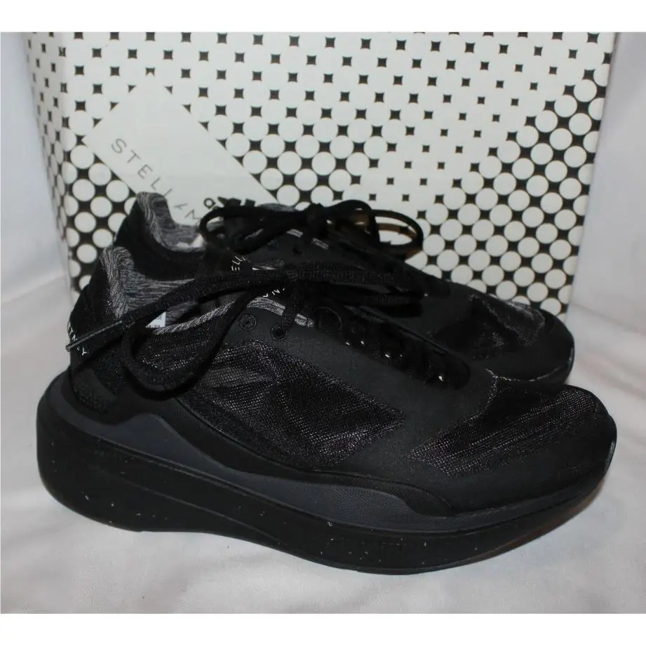 Adidas Asmc Earthlight Stella Mccartney Designer Black Running Shoes SZ 7