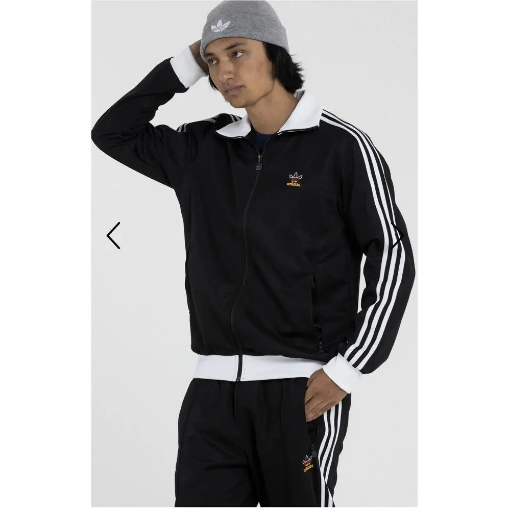 Adidas Beckenbauer Germany World Cup Track Jacket Black White Red Mens M HK7408