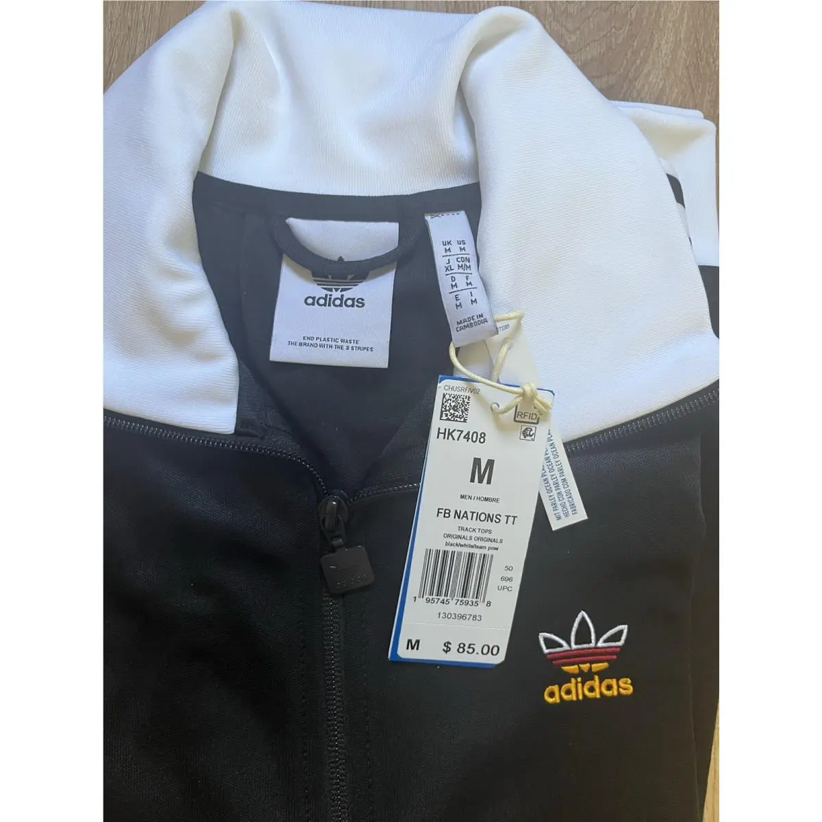 Adidas clothing - adidas Beckenbauer Germany World Cup - HK7408 - Black (UPC: 0195745007930) 2