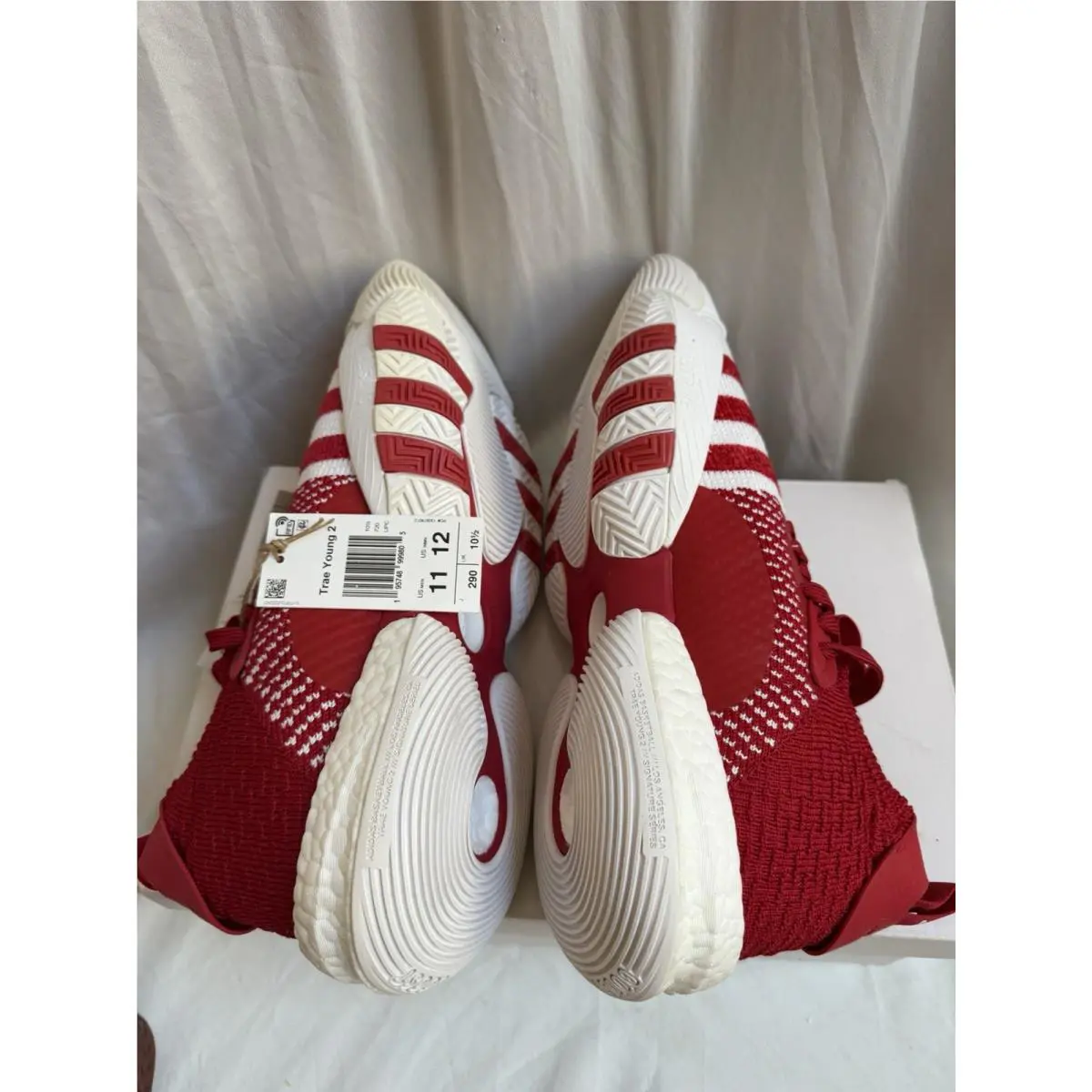 Adidas shoes - adidas Trae Young 2 - Trae Young - H03845 - Red And White (UPC: 195748999775) 5