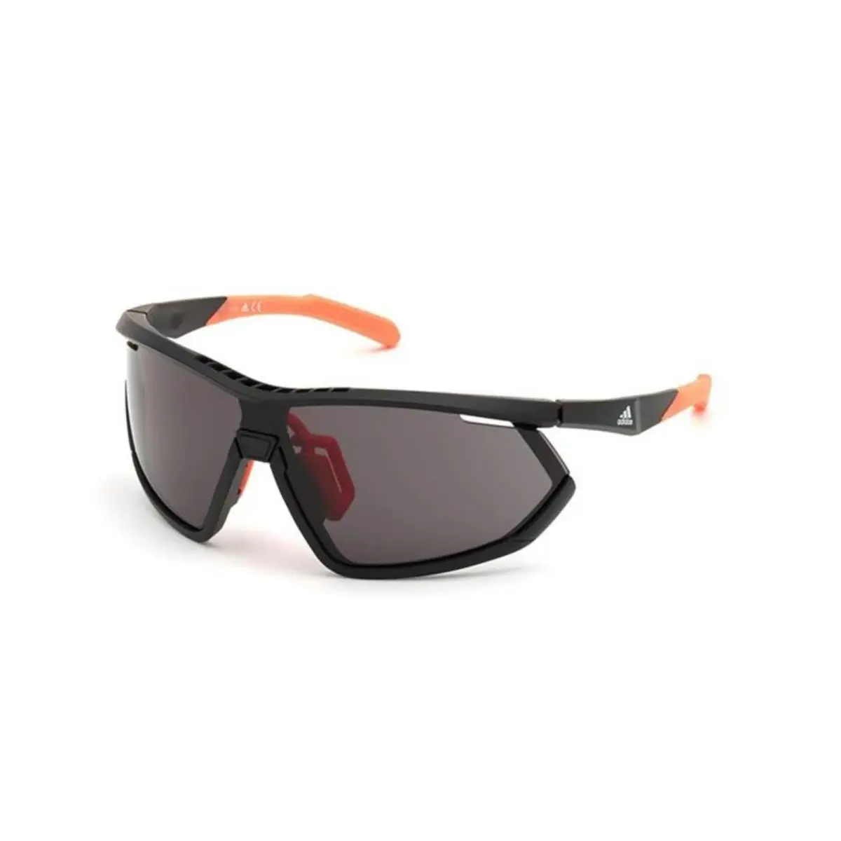 Adidas Sport Sunglasses 0SP0002/S 02A For Men with Matte Black Frame Grey Lens