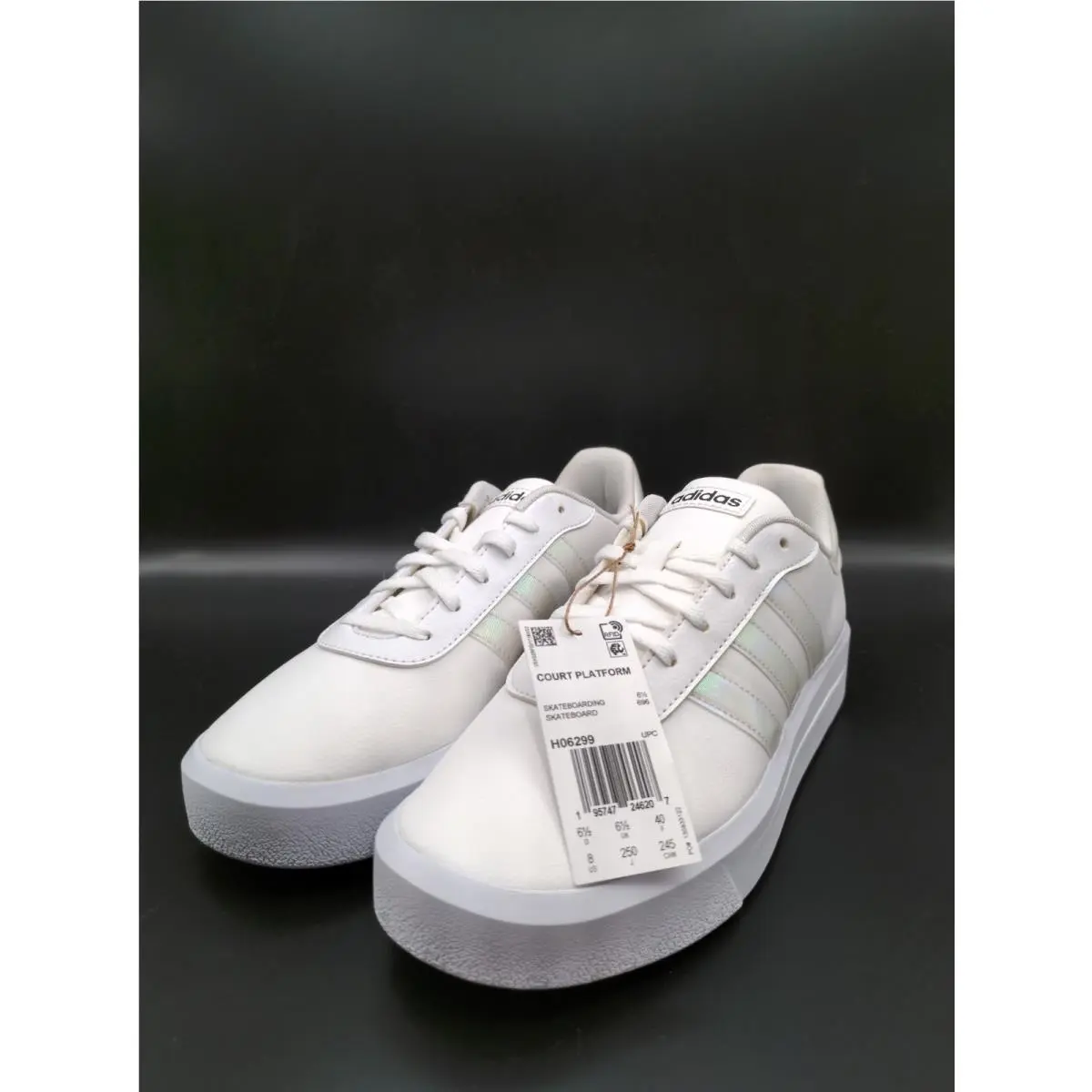 Adidas Court Platform Women White US Size 8
