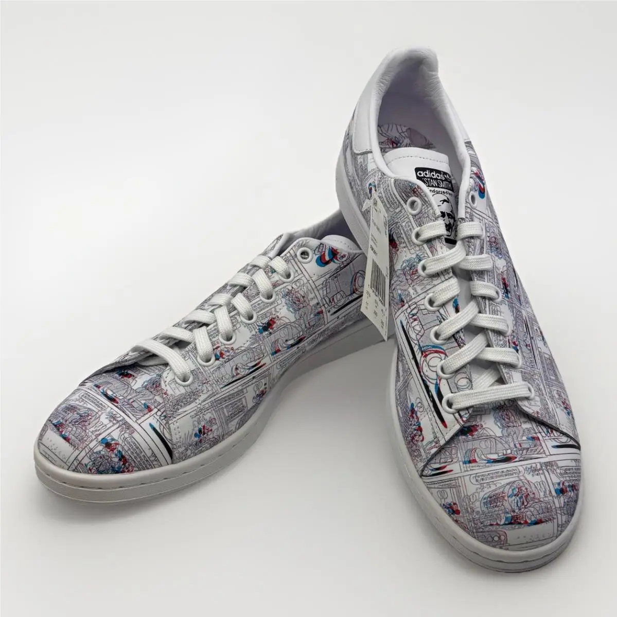 Size 11 - Disney x Adidas Stan Smith Mickey Mouse Comic Strip 3D