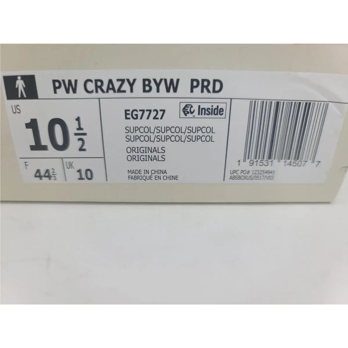 Adidas shoes - adidas Crazy BYW - Crazy BYW - EG7727 - White (UPC: 191531145077) 7