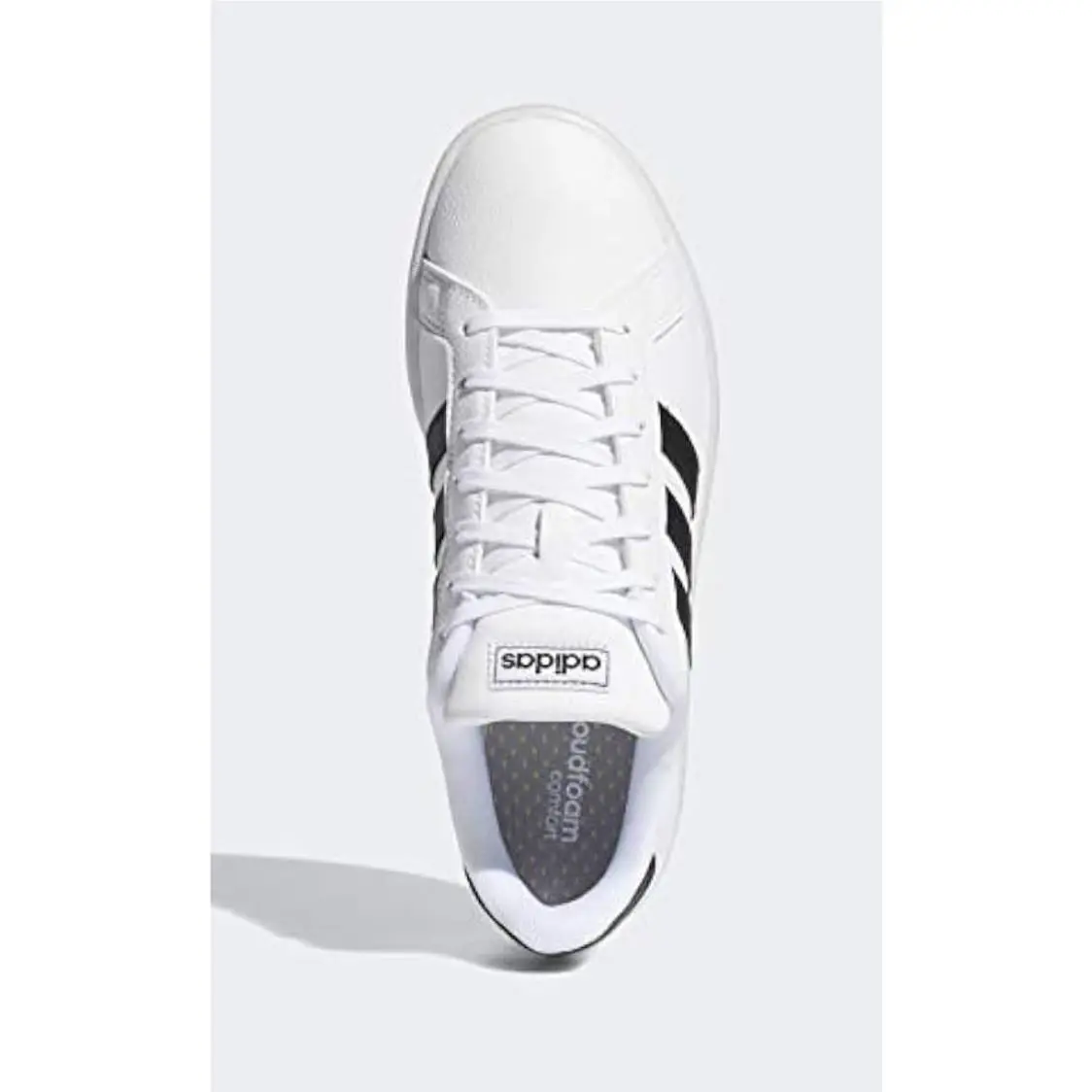 Size 8 - Womens Adidas Grand Court Cloudfoam White Black