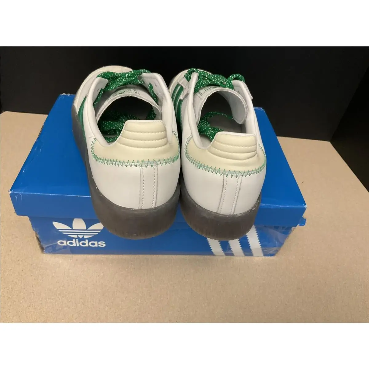 Adidas shoes - Adidas Sambae Samba - Sambae Samba - White/Green/Off White 5