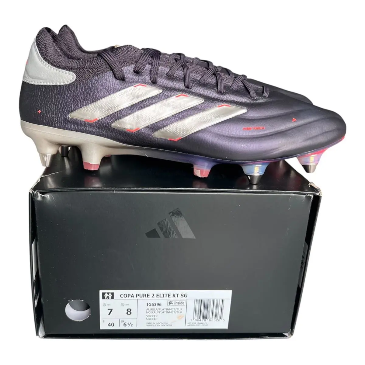 Adidas Copa Pure 2 Elite KT SG Size 7 Soccer Cleats Vividhorizon Pack IG6396 Nby