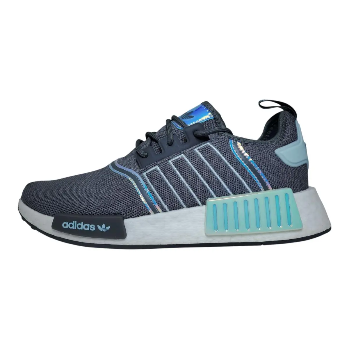 Adidas Women’s Originals NMD_R1 Sneaker Grey Almost Blue White Trainer Size 8 - Blue