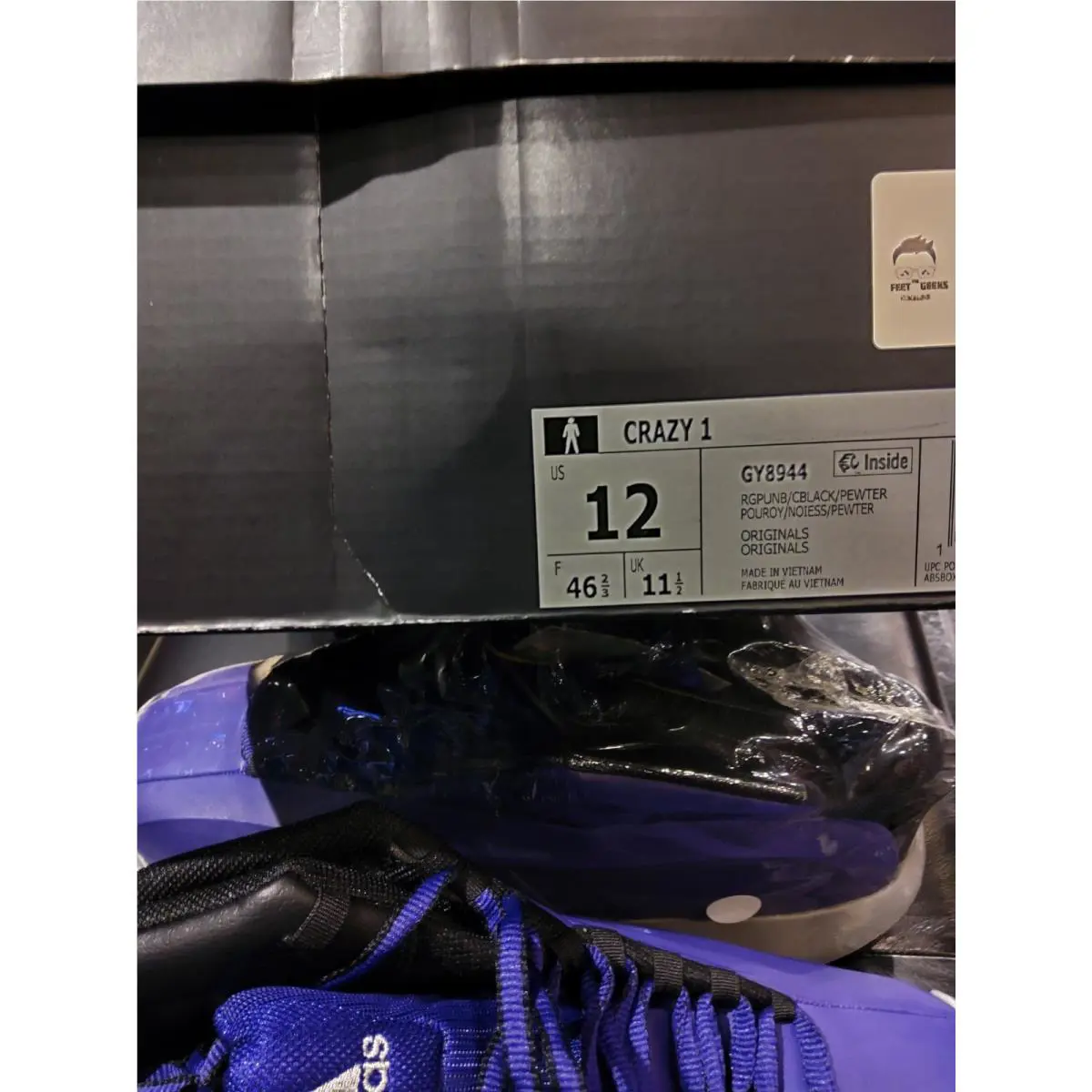 Adidas shoes - adidas Crazy 1 Kobe - Crazy Kobe - GY8944 - Purple 4