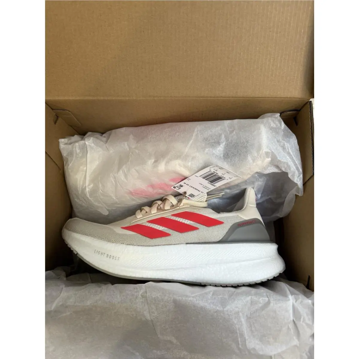 Adidas shoes - adidas Ultraboost 5X - Ultraboost - Wonder White / Lucid Red / Putty Beige 6