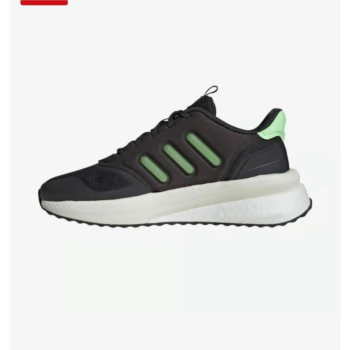 Adidas X Plr Boost Mens Trainers Running Shoe Size 8.5 Jet Black Green ID0423
