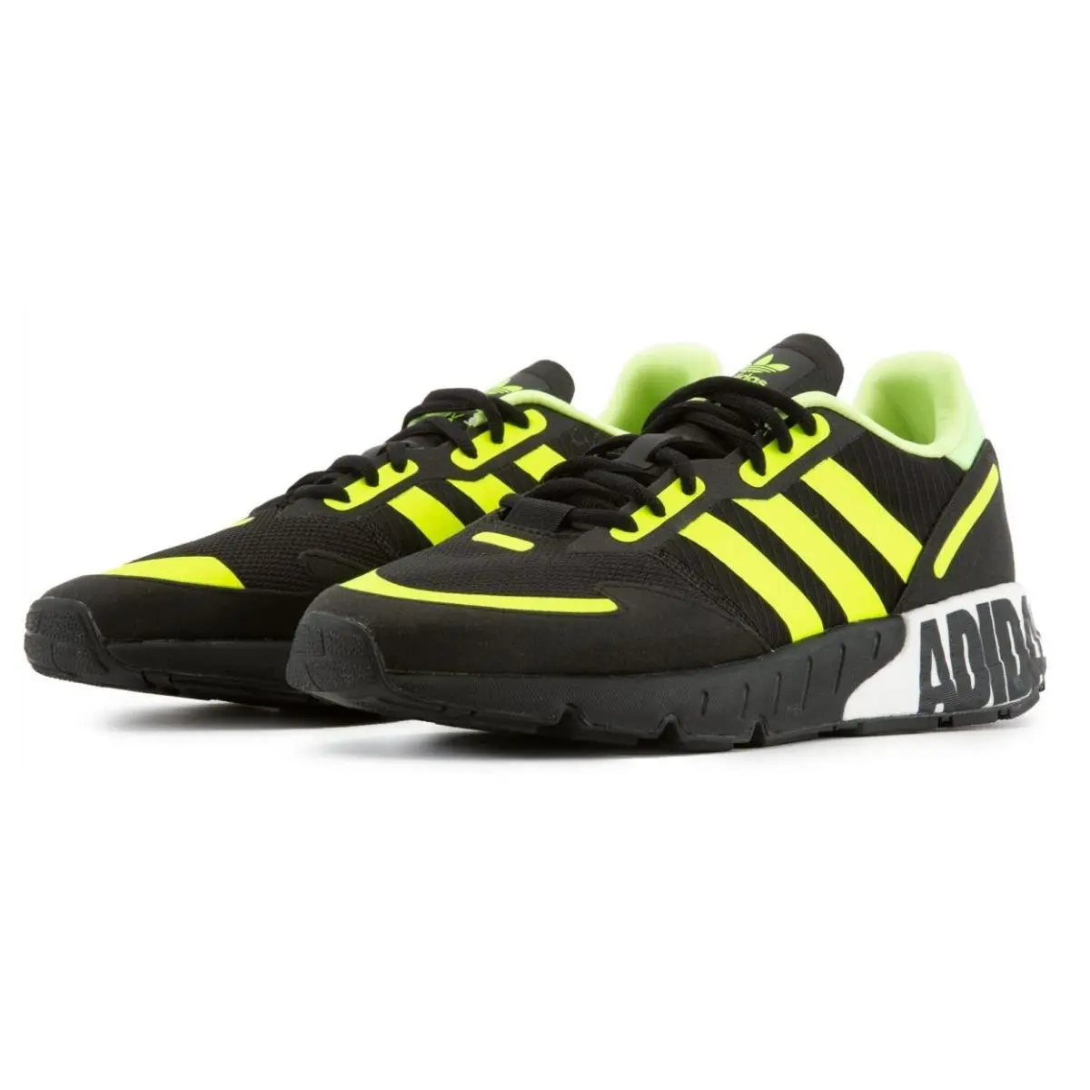 Adidas ZX 1K Boost Sneaker Unisex Men SZ 8 = Women SZ 9.5 Shoes Black/yelow